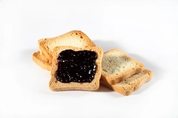 Group biscuits with jam — Stock Photo, Image