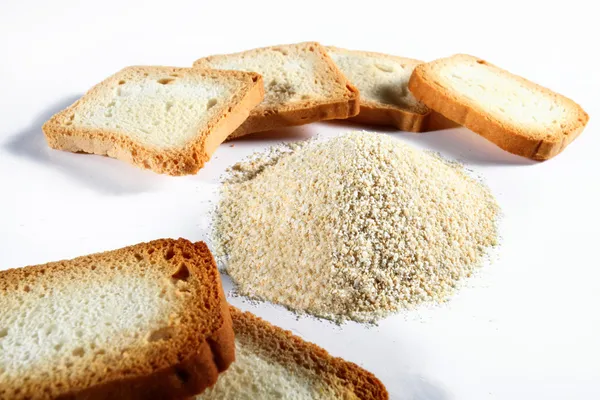 Bread crumbs with biscuits — Stock Photo, Image