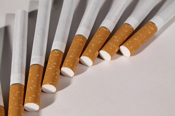 Cigarettes arranged in a fan — Stock Photo, Image