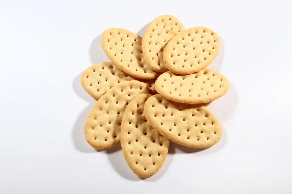 Grupo de biscoitos em forma de flor — Fotografia de Stock