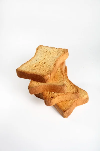 Group of four slices toast — Stock Photo, Image