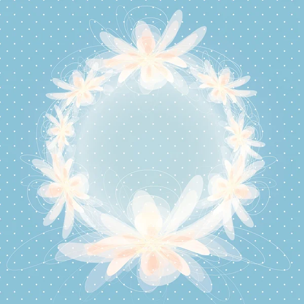 Círculo de flores — Vector de stock