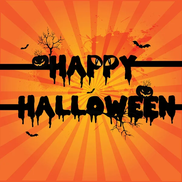 Cartel de Halloween — Vector de stock