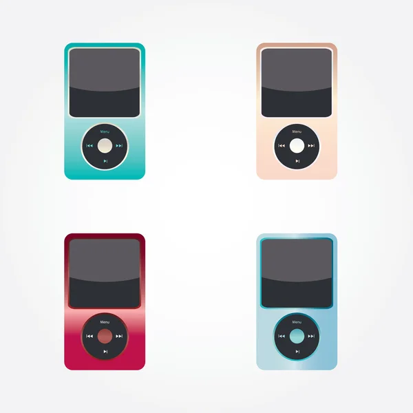 Ipod icon vector — Stock Vector