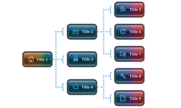 Web öğesi, finans, işletme — Stok Vektör