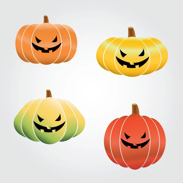 Zucche per Halloween — Vettoriale Stock