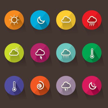 düz Icon set