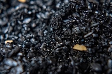Kaliteli siyah kömür yüzeyi. Geçmişi. doku