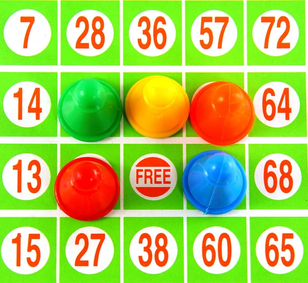 Carte de jeu de bingo — Photo