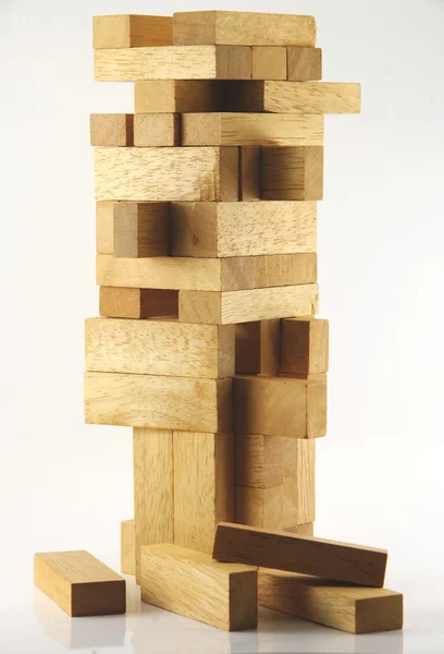 Juguetes de bloque de madera Fotos De Stock