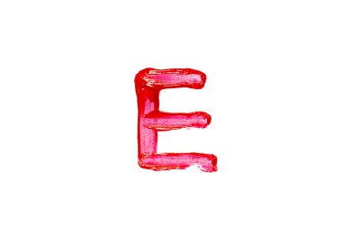 a-z beyaz zemin üzerine yakın çekim