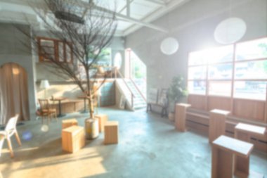 Bulanık arkaplan, kahve dükkanı geçmişi