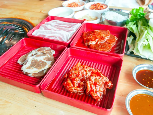 Coreano Barbacoa Carne Plato Coreano Popular — Foto de Stock