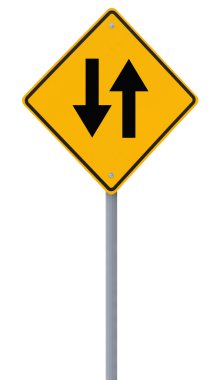 iki yol yol levhası