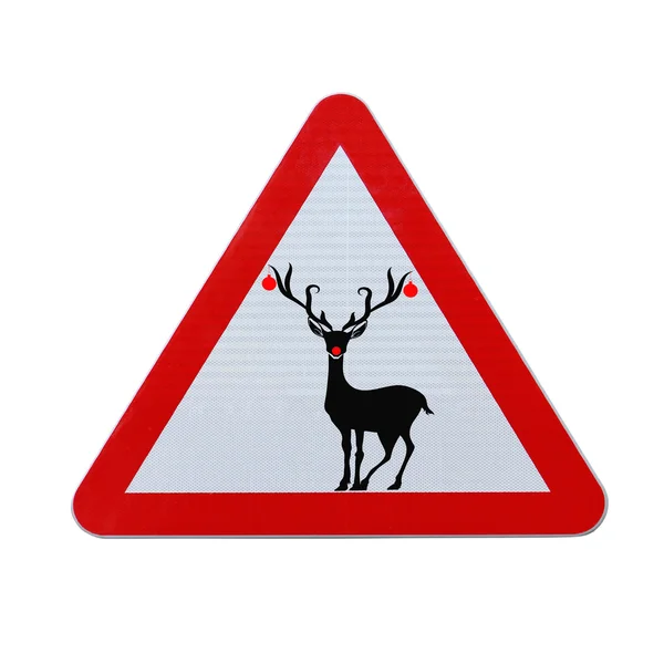 Christmas Road Sign — Stock Photo, Image