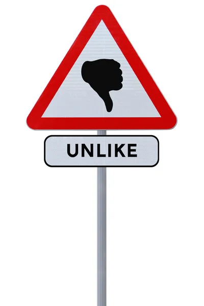 Unlike Road Sign — Stock Photo, Image