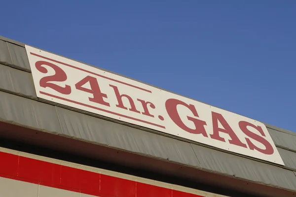 Benzin istasyonu işareti — Stok fotoğraf