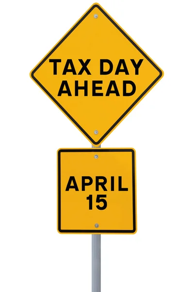 Día de impuestos por delante — Foto de Stock