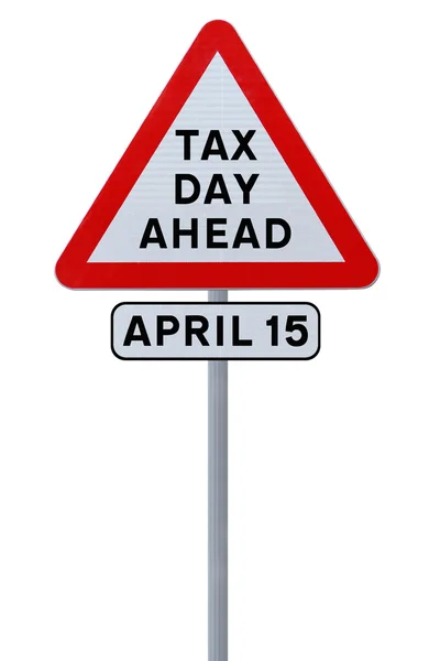 Día de impuestos por delante — Foto de Stock