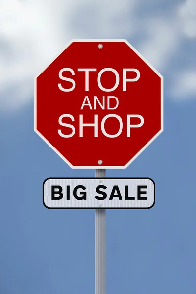 Zastavit a obchod — Stock fotografie