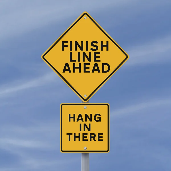 Finish Line Ahead — Stock Photo, Image