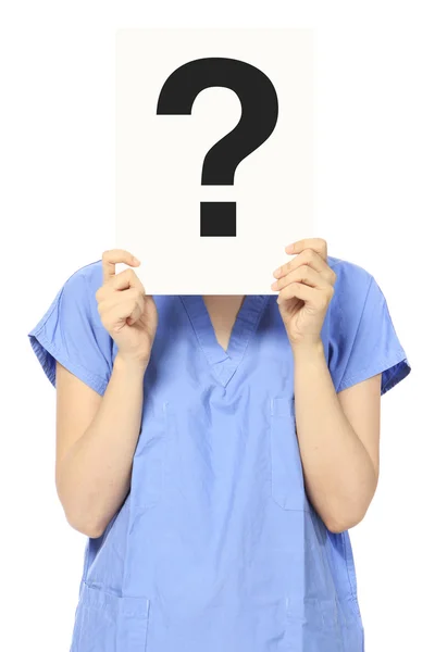 Medical Person With A Question — Stock Photo, Image