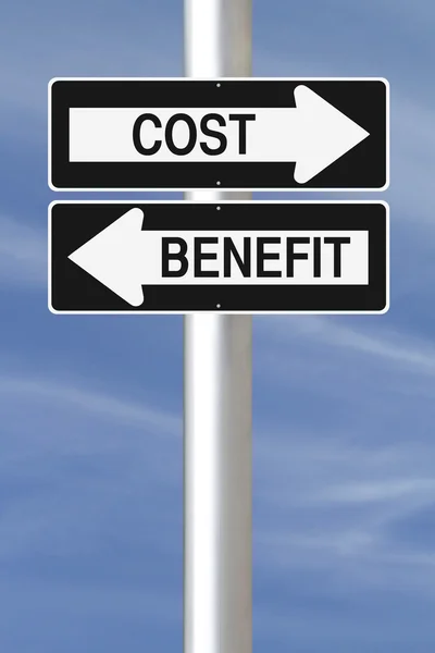 Cost Benefit Analysis — Stock Photo, Image