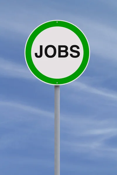 Zeichen für Arbeitsplätze — Stockfoto