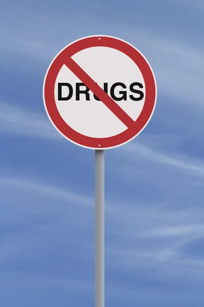 Нет наркотикам — стоковое фото
