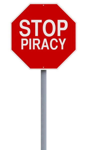 Pare com a pirataria — Fotografia de Stock