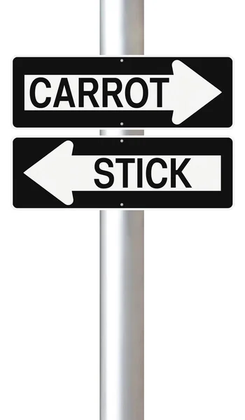 Carrot or Stick — Stock Photo, Image