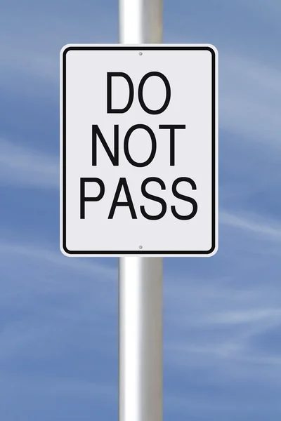 Do Not Pass — Stock Photo, Image