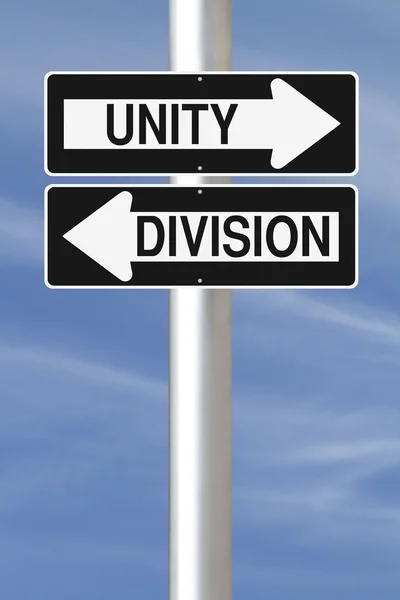 Unità contro divisione — Foto Stock