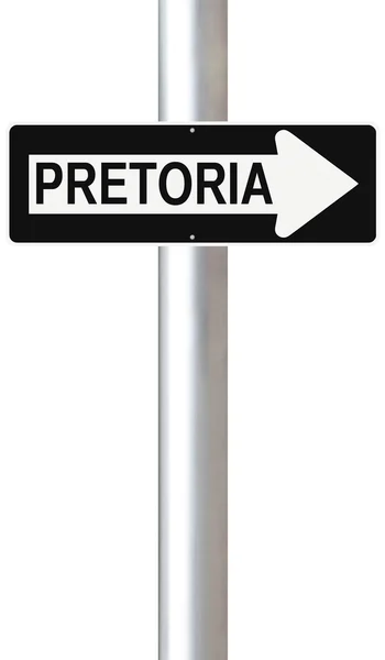 Hierlangs naar pretoria — Stockfoto