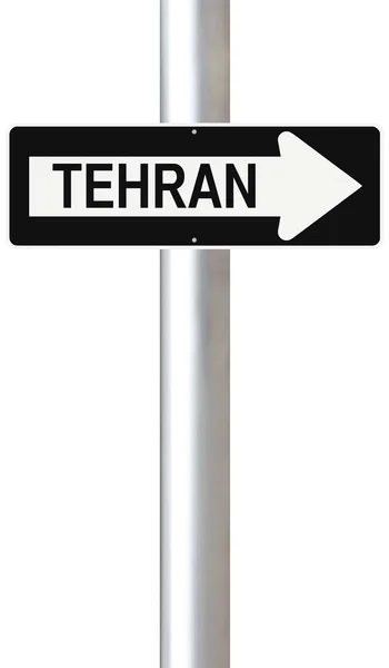 Da questa parte per Teheran — Foto Stock