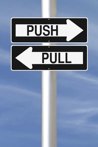 Push or Pull — Stock Photo, Image