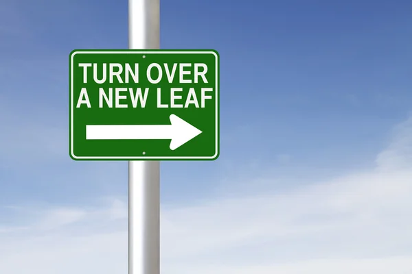 Turn Over A New Leaf — Stock Photo, Image