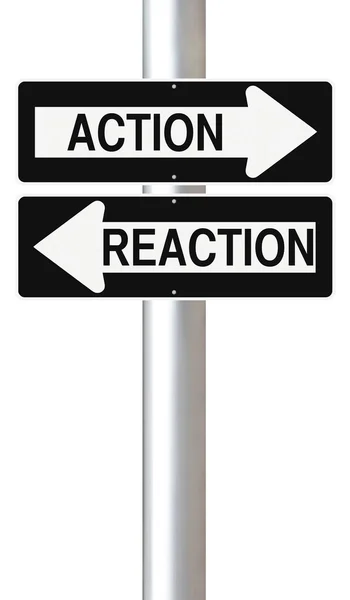 Aktion und Reaktion — Stockfoto