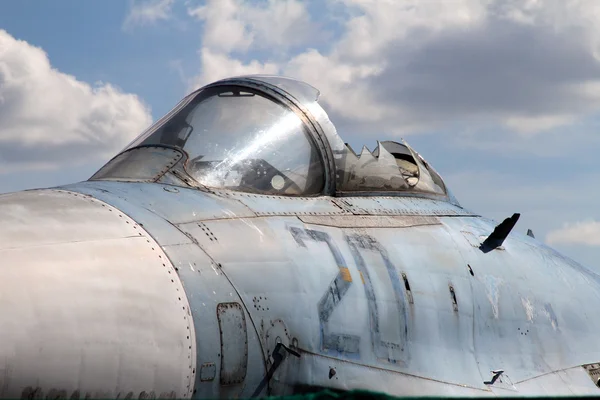 Fighter on plane cemetery — Stock Photo, Image