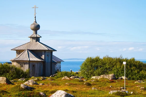 처음 호출 하는 앤드류의 교회, 큰 zayatsky 섬, solovki — 스톡 사진