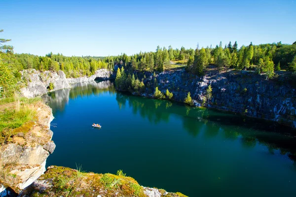 Ruskeal's marble canyon — Stock Photo, Image