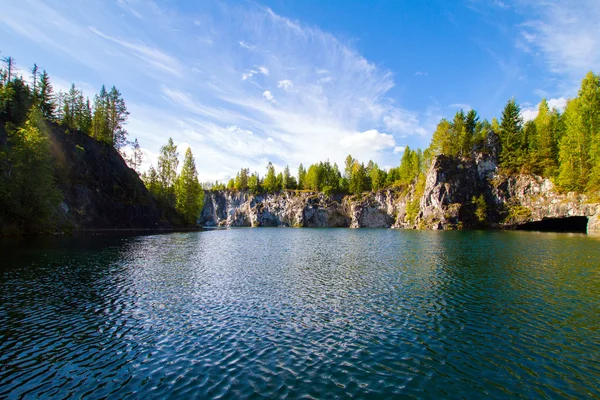 Il canyon di marmo di Ruskeal — Foto Stock