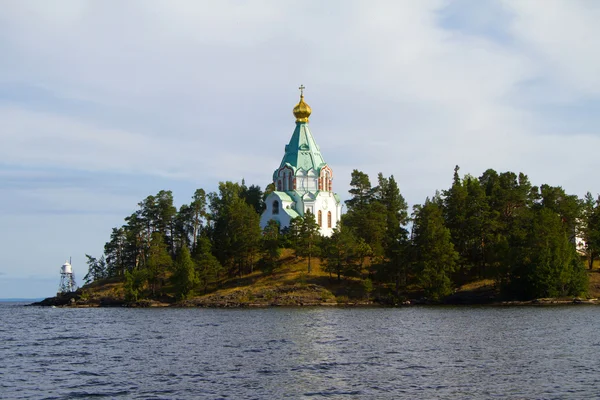 Valaam, Nikolaj chudotvorts kostel — Stock fotografie