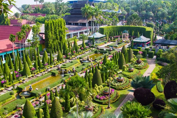 Thailand, nong nooch tropische tuin — Stockfoto