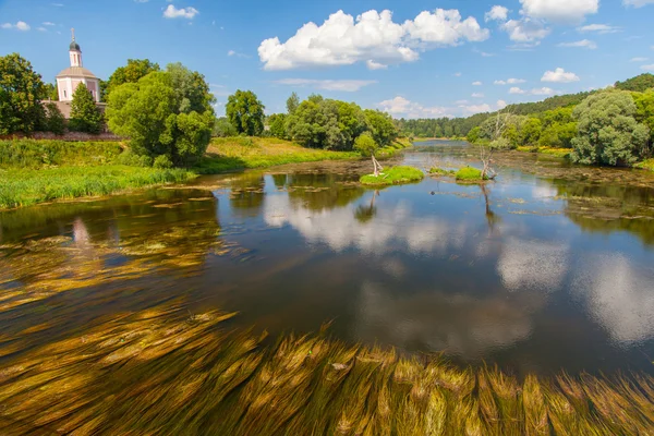 Nehir Moskova, vasilyevskoye Köyü — Stok fotoğraf