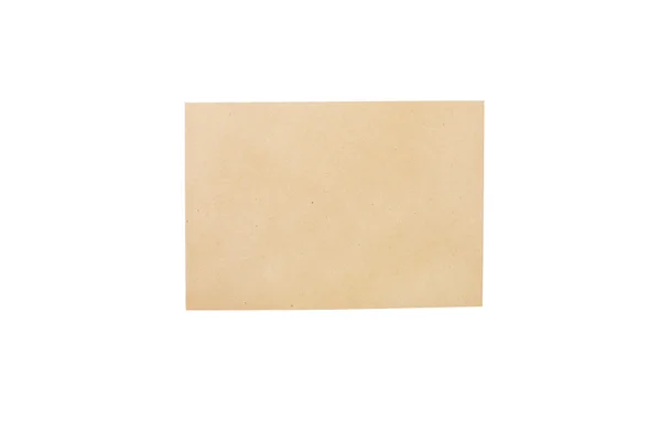Καφέ φάκελο που απομονώνεται σε λευκό φόντο — Φωτογραφία Αρχείου