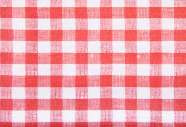 tartan kırmızı ve beyaz keten arka