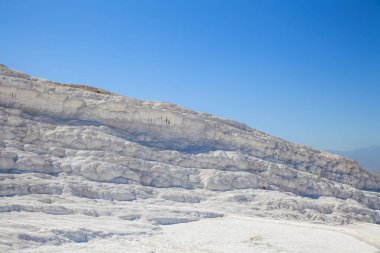 Pamukkale. texture of travertine. Turkey.