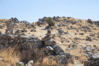 ruins of the ancient spa town of Hierapolis (2nd century B.C) Turkey, 
