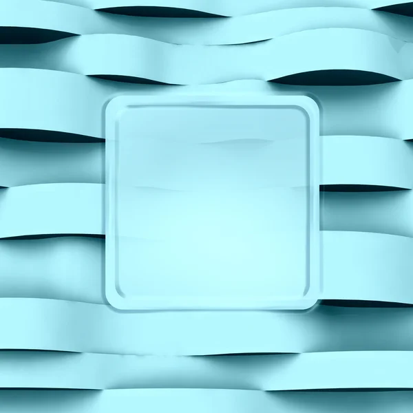 Horisontella blå ljusvåg abstrakt sval yta bakgrund illustration — Stockfoto